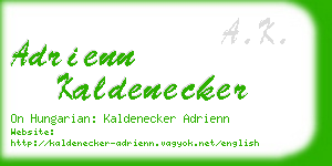 adrienn kaldenecker business card